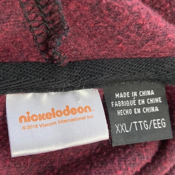 Nickelodeon Rugrats Unisex Burgundy Hooded Sweater Size XL - Picture 7 of 9
